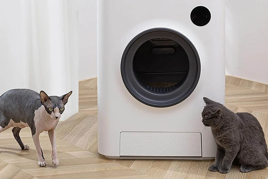 cat self cleaning litter box