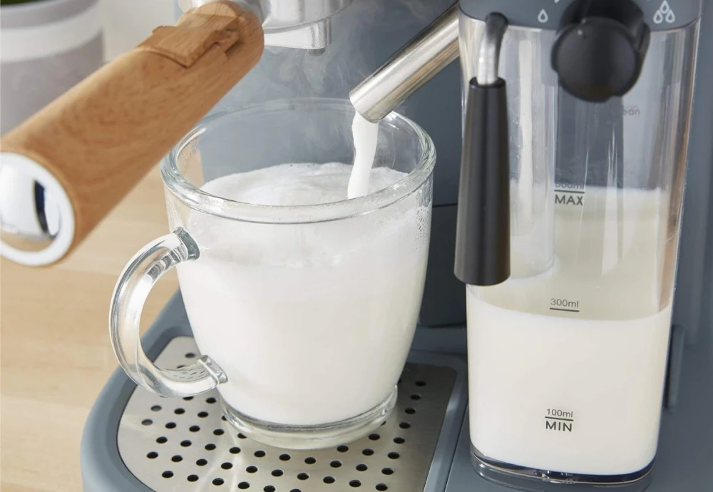 espresso machine with milk wand